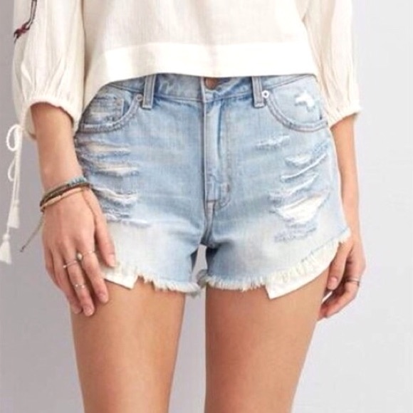 American Eagle Outfitters Pants - American Eagle Super High Rise Jean Cutoff Shorts